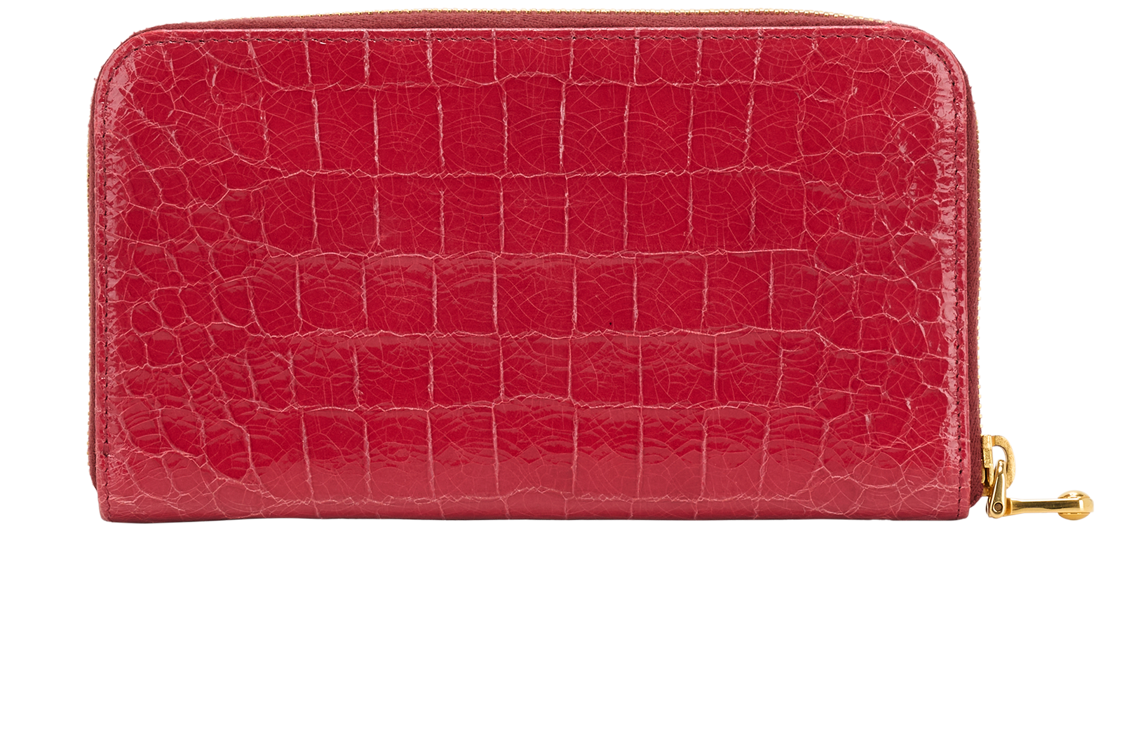 Miu Miu Croc Embossed Long Wallet, &pound;195, Accessories, Pink, Leather, Back view